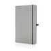 A5 Hardcover Notizbuch aus PU, Hellgrau