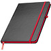 Notizbuch BlackLine, DIN A5, schwarz/rot