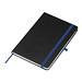 A5 Notizbuch mit farbiger Gravur , blau