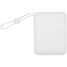 Acrux 35 W 10.000 mAh Tablet Powerbank mit integriertem Typ-C-Kabel aus recyceltem Kunststoff, weiss