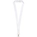 Addie Sublimation Lanyard mit Sicherheitsverschluss aus recyceltem PET Kunststoff, weiss, 25mm