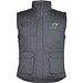 Almanzor Vielseitige Thermo Arbeitsweste mit hohem Kragen, blei, 2XL