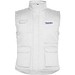 Almanzor Vielseitige Thermo Arbeitsweste mit hohem Kragen, weiss, 2XL