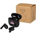 Alterf True Wireless Bluetooth® Headset aus recyceltem Kunststoff mit Silikon-Ohrstöpseln, schwarz