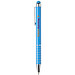 Aluminium glasierter Drehkugelschreiber, schwarze Mine, blau Aluminium glasierter Drehkugelschreiber, schwarze Mine, blau