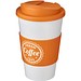 Americano® 350 ml Isolierbecher mit Schutzring & auslaufsicherem Schraubverschluss, weiss