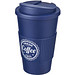 Americano® 350 ml Isolierbecher mit Schutzring & auslaufsicherem Schraubverschluss, blau/blau