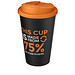 Americano® Eco 350 ml recycelter Becher mit auslaufsicherem Deckel, orange