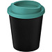 Americano® Espresso Eco 250 ml recycelter Isolierbecher, schwarz/aquablau
