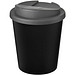 Americano® Espresso Eco 250 ml recycelter Isolierbecher mit auslaufsicherem Deckel, schwarz