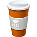 Americano Isolierbecher mit Schutzring, 350 ml, orange,weiss Americano Isolierbecher mit Schutzring, 350 ml, orange,weiss