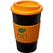 Americano Isolierbecher mit Schutzring, 350 ml, schwarz,orange Americano Isolierbecher mit Schutzring, 350 ml, schwarz,orange