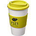 Americano Isolierbecher mit Schutzring, 350 ml, weiss,limone Americano Isolierbecher mit Schutzring, 350 ml, weiss,limone