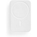 AMPERE 10. Magnetische Powerbank mit 10'000 mAh und superschnellem kabellosem Ladegerät (15 W) aus Recyceltes ABS (100% rABS), Weiß