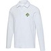 Apollo 245 g/m² Langarm Poloshirt Unisex, weiss, XXS