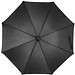 Automatik-Regenschirm aus Polyester mit Alugestänge, schwarz