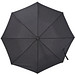 Automatik-Regenschirm aus Pongee mit Aluminiumschaft, schwarz