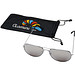 Aviator Sonnenbrille mit farbigen Spiegelgläsern, silber Aviator Sonnenbrille mit farbigen Spiegelgläsern, silber