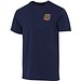 Azurite 160 g/m² Kurzärmeliges T-Shirt Bio Baumwolle (OCS), unisex, navy, 4XS