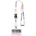 Balta Sublimation Lanyard mit Schnapp- und Sicherheitsverschluss, schwarz, 10mm