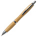 Bambus-Druckkugelschreiber Bamboo I, blaue Mine, braun Bambus-Druckkugelschreiber Bamboo I, blaue Mine, braun