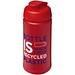 Baseline 500 ml recycelte Sportflasche mit Klappdeckel, rot