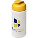 Baseline® Plus 500 ml Sportflasche mit Klappdeckel, weiß/gelb