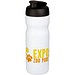 Baseline® Plus 650 ml Sportflasche mit Klappdeckel, weiß/schwarz