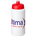 Baseline Plus Flasche mit Sportdeckel, 500 ml, weiss,rot Baseline Plus Flasche mit Sportdeckel, 500 ml, weiss,rot