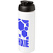 Baseline® Plus grip 750 ml Sportflasche mit Klappdeckel, weiss,schwarz Baseline® Plus grip 750 ml Sportflasche mit Klappdeckel, weiss,schwarz