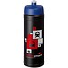 Baseline® Plus grip 750 ml Sportflasche mit Sportdeckel, schwarz/blau