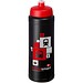 Baseline® Plus grip 750 ml Sportflasche mit Sportdeckel, schwarz/rot