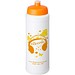 Baseline® Plus grip 750 ml Sportflasche mit Sportdeckel, weiß/orange