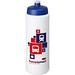 Baseline® Plus grip 750 ml Sportflasche mit Sportdeckel, weiß/blau