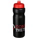 Baseline Plus Sportflasche, 650 ml, schwarz,rot