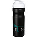 Baseline Plus Sportflasche mit Klappdeckel, 650 ml, schwarz,weiss Baseline Plus Sportflasche mit Klappdeckel, 650 ml, schwarz,weiss