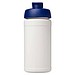 Baseline Rise 500 ml Sportflasche mit Klappdeckel, weiß / blau