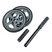 Bauchmuskeltrainer SPORT WHEEL,grau, schwarz