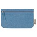 Baumwolletui mit Reißverschluss , blau