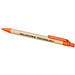 Berk Druckkugelschreiber aus recyceltem Karton und Mais, schwarze Mine, orange