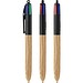 BIC® 4 Colours® Wood Style Schwarz - Naturholz