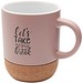 Billie 300 ml Keramiktasse mit Korkdetails, Dusty Pink