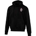Boris Oversize Kapuzenpullover aus recycelter 280 g/m2 Bio Baumwolle (OCS), unisex, schwarz, L