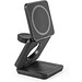 BROGLIE. Superschnelles 15W 4-in-1 magnetisches kabelloses Ladegerät aus Recyceltes ABS (100% rABS), Schwarz