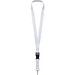 Bucks Sublimation Lanyard mit Schnappverschluss aus recyceltem PET Kunststoff, schwarz, 25mm