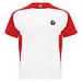 Bugatti T-Shirt Unisex aus recyceltem Material, weiß / rot, 2XL