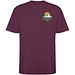 Bull Overzise T-Shirt Unisex, Plum red, L