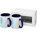 Ceramic Geschenkset mit 2 Bechern mit Sublimationsdruck, blau Ceramic Geschenkset mit 2 Bechern mit Sublimationsdruck, blau