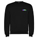 Clasica Sweatshirt mit Rundhalsausschnitt für Kinder, schwarz, 3/4
