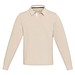 Clyde Rugby Polo Sweatshirt Unisex, Oatmeal, L